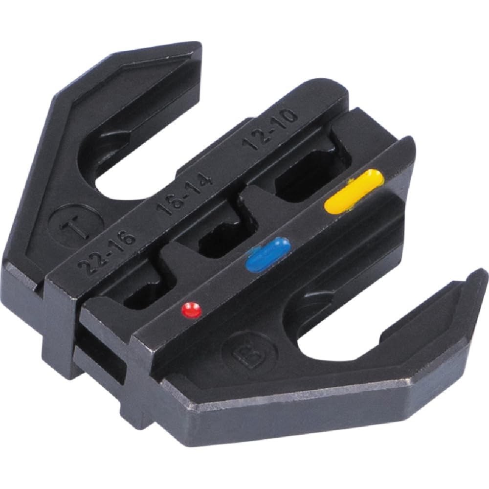 Klein Tools 3007CR - Herramienta de crimpado para conectores termoencogibles, crimpadora de terminales de carraca, alambre de cobre trenzado de 10 a 22 AWG, ciclo completo, 3 cavidades