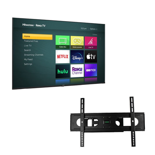 Hisense Television de 65" Class Serie R6 4K 2160p LED Smart TV con Motion Rate 60 Hz Funciona con el Asistente de Google + Soporte Incluido (Sin Bases) 65R6E4 (Reacondicionado)