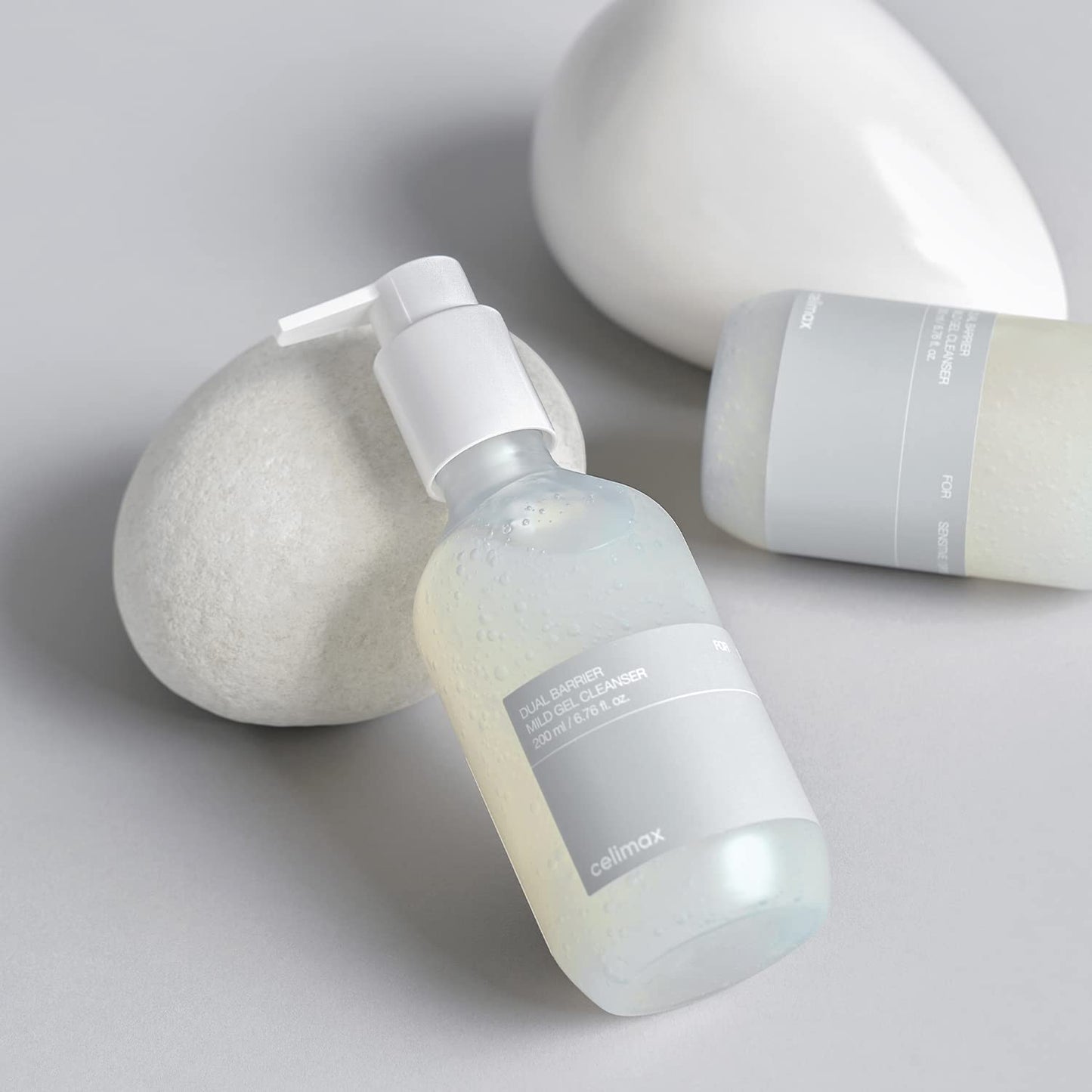 celimax- Limpiador en gel suave de doble barrera | con ceramidas, limpieza facial, hidratante, humectante, calmante,