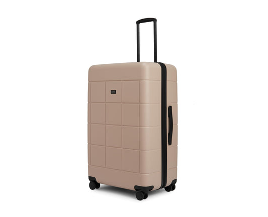 Mappa Original - Maleta de Viaje Rígida Garantía 10 Años 100% Makrolon Alemán, Ruedas Giratorias 360 Tecnología Hinomoto, Candado TSA, Pad de Compresión, Maleta para Documentar 28 pulgadas Color Beige