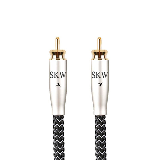 Cable Coaxial Digital RCA a RCA SKW Subwoofer Alta Gama Para Transmisión de Graves Precisa 5 m