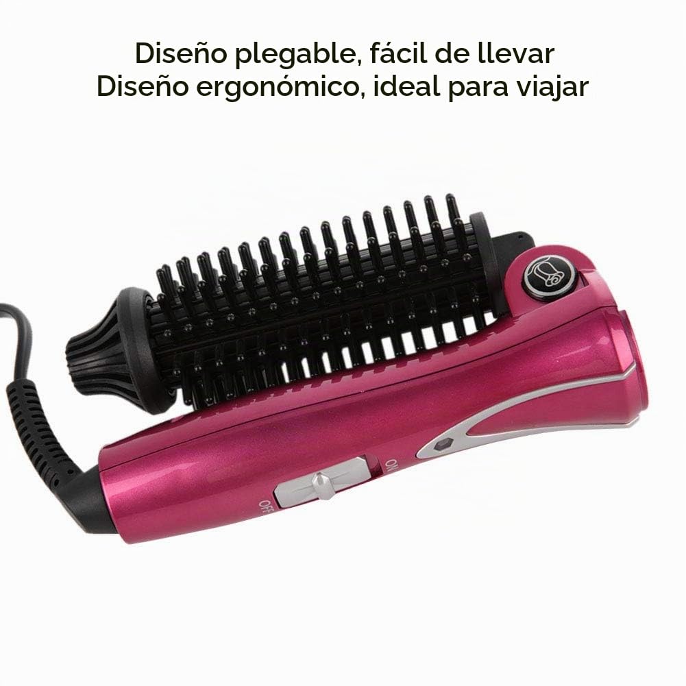 Peine Rizador de Pelo Brrnoo Eléctrico Antiarrugas Plegable para Hogar y Salón
