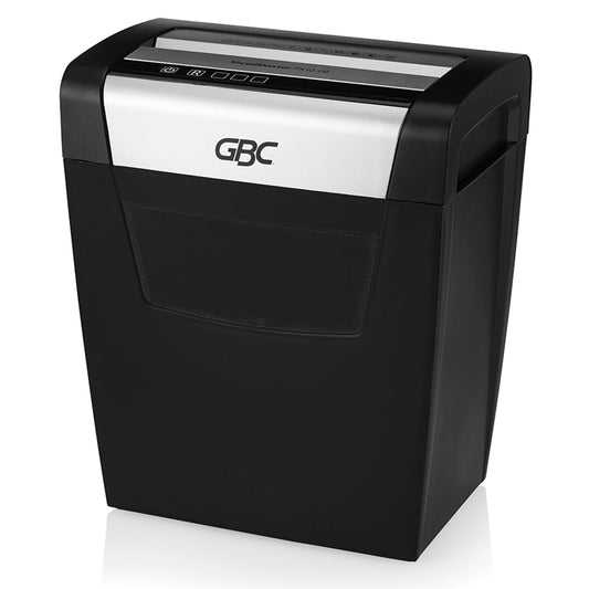 GBC Trituradora de papel y grapas, ShredMaster PX10-06, Corte Súper Cruzado P-4 de 10 hojas, con Cesto de 23 Litros. 1757405