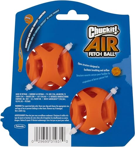 Chuckit! Breathe Right Fetch - Juego de 2 Bolas, pequeño