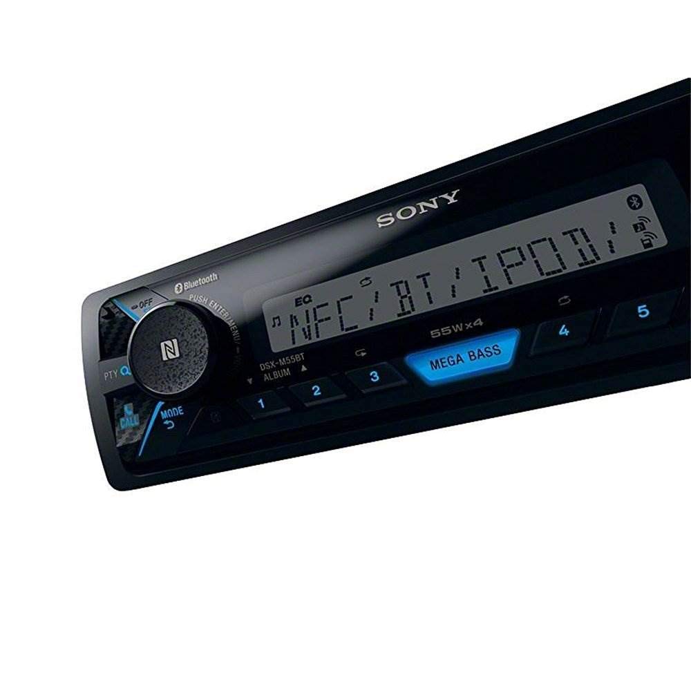 Sony DSXM55BT - Receptor estéreo Digital Marino con Bluetooth, Listo para SiriusXM, DIN único