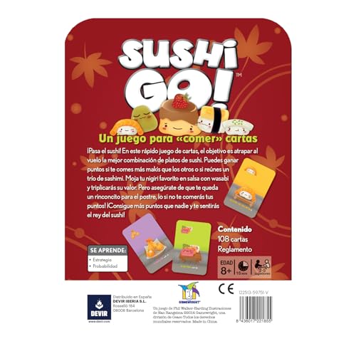 Juego de Mesa Devir Sushi Go! en Español