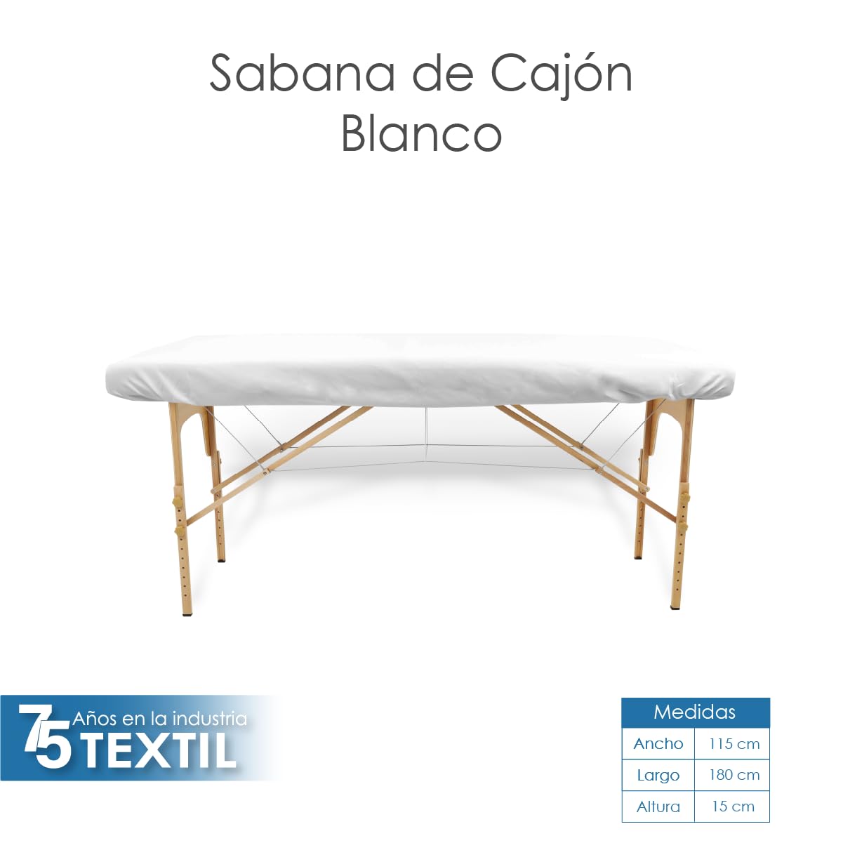 La Nueva Perla Juego Sabana Camilla Masaje Spa Exploracion Microfibra Color (Blanco, 1 Juego (2 Piezas))