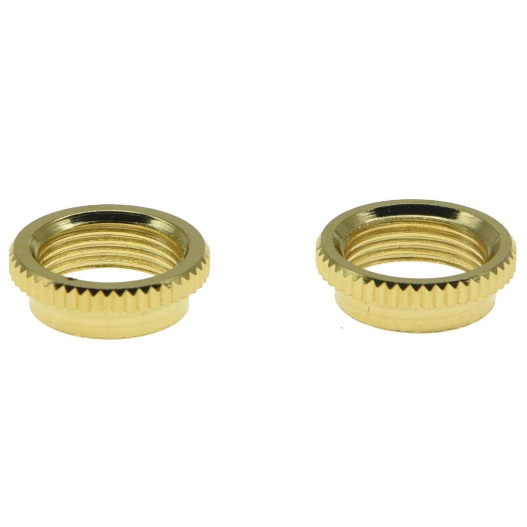 KAISH - 2 tuercas de interruptor de tuerca profunda para guitarras Gibson, color dorado