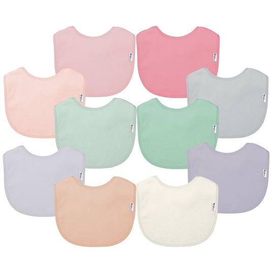Baberos Green Sprouts Rosa que Se Mantienen Secos para Bebé Unisex