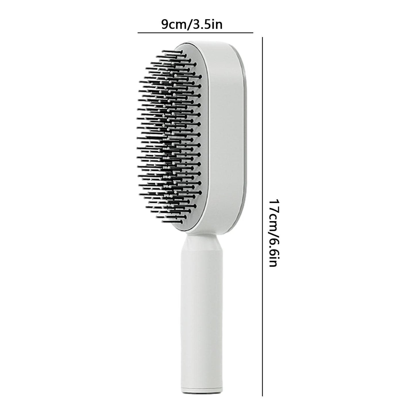 Germplasm Cepillo Desenredante para Cabello Largo de Mujer, con Bolas Desenredantes y Cojín de Aire Flexible, Blanco
