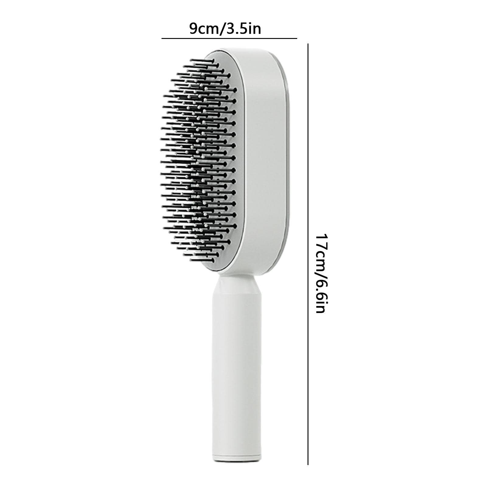 Germplasm Cepillo Desenredante para Cabello Largo de Mujer, con Bolas Desenredantes y Cojín de Aire Flexible, Blanco