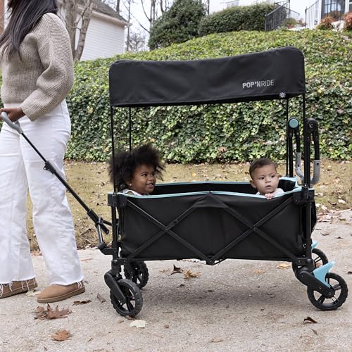 Cochecito Transportador Summer by Ingenuity Negro Verde Azulado con Techo para Bebés