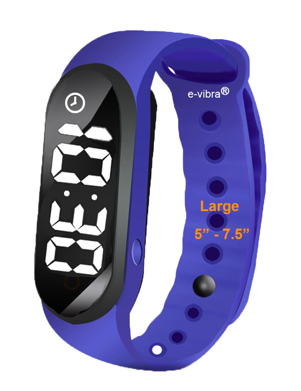 e-vibra - Reloj de entrenamiento para orinal - Reloj despertador vibratorio silencioso con temporizador de cuenta regresiva, Azul real, Set de 3 piezas, Moderno
