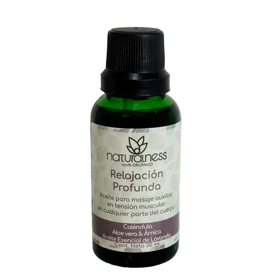 Aceite de Masaje Naturalness Extractos Herbales Aceites Esenciales Relajación Profunda 30 ml