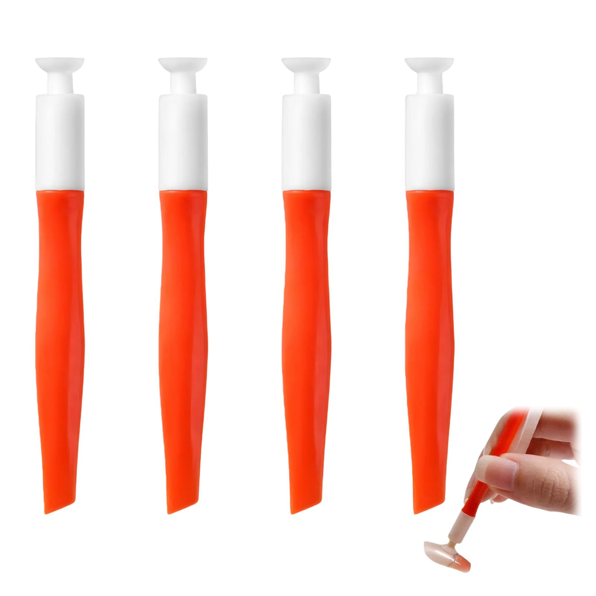 Herramientas para Presionar Uñas VONMAOGU en Silicona, Doble Extremo y Palanca para Manicura DIY
