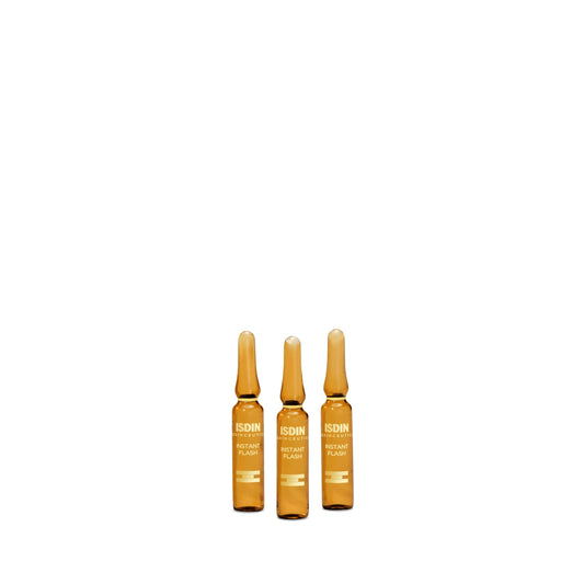 Isdinceutics Instant Flash, Solución facial con efecto lifting inmediato, 5 ampolletas