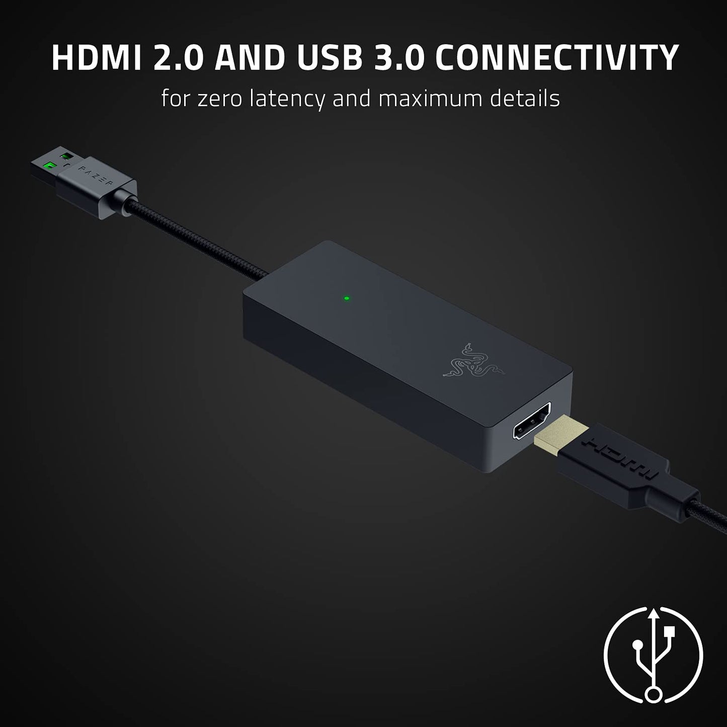 Razer Ripsaw X - Tarjeta de Captura USB con Conexión para Cámara Streaming 4K