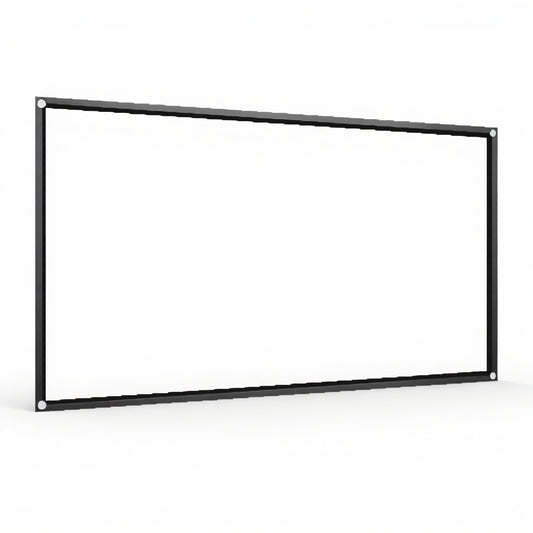 ASHATA Pantalla Portátil para, Tela para, Tejido Cortina para Proyección, Pantalla 16: 9 Plegable Tamaño Seleccionable para Cine en Casa Oficina(60 Inch)