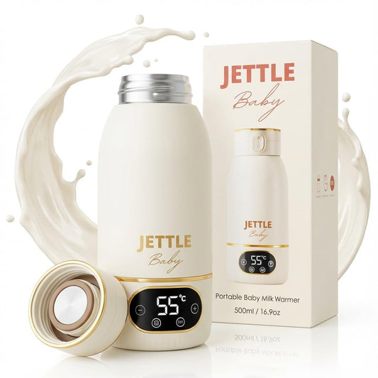 Calentador Portátil de Leche para Bebé, Recargable, 500 ml, Listo para Viajar
