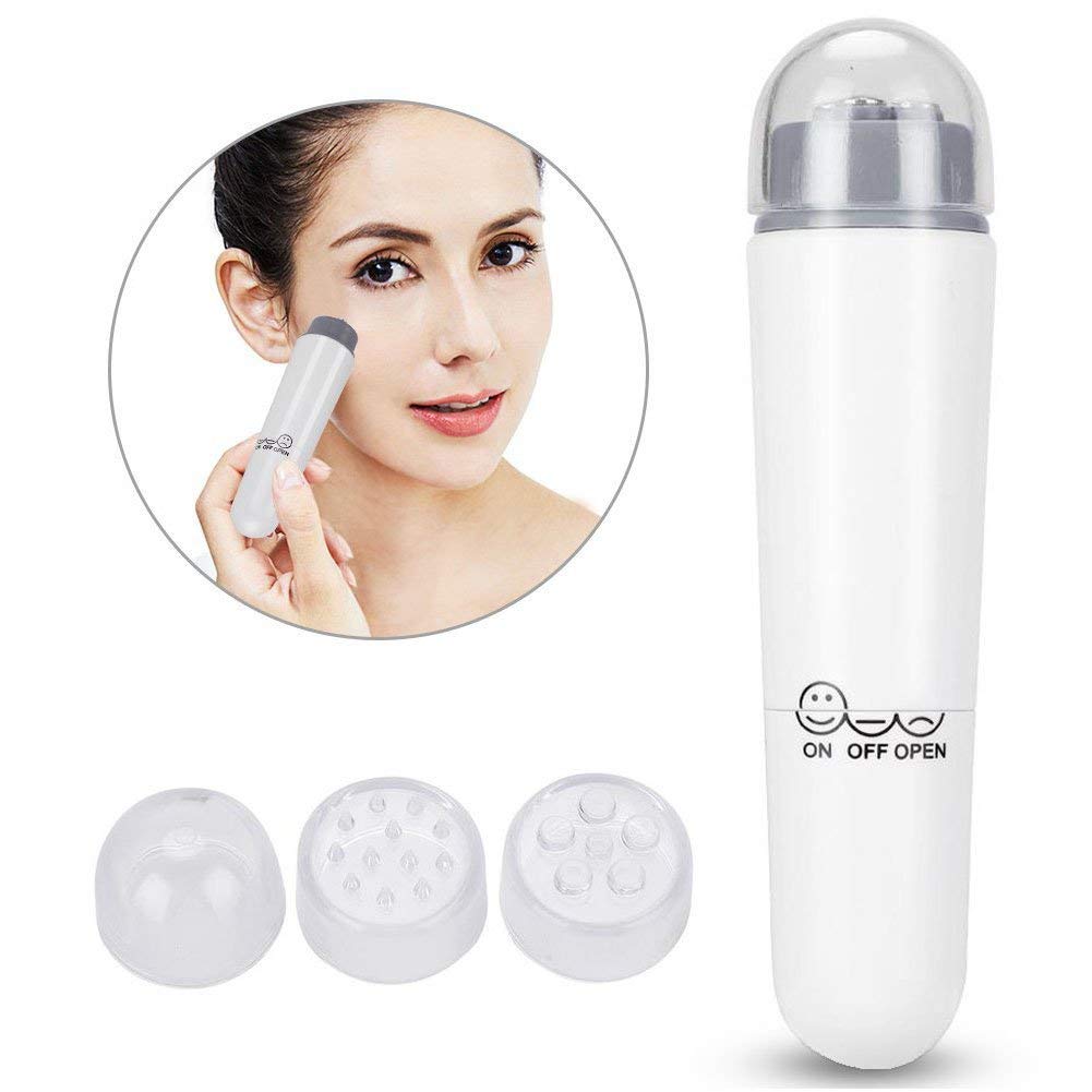 Salmue Masajeador de Ojos, Mini Antiarrugas eléctrico, antienvejecimiento Ojo, masajeador de Belleza para la Piel Dispositivo de Masaje reafirmante para aliviar los Aros Oscuros