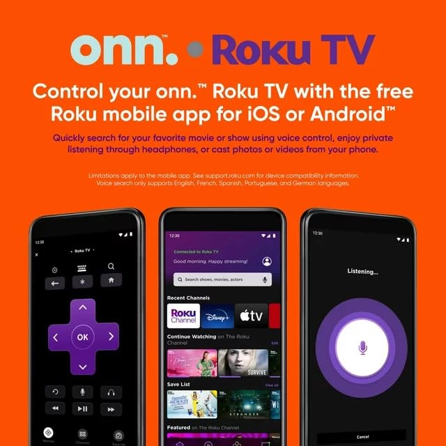 onn Television de 24-Pulg. SmartTV HD (720p) Compatible con Asistente Google con Soporte para Colgar en Pared (Reacondicionado)