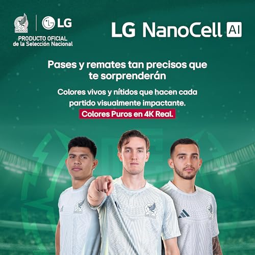 LG Pantalla 86 Pulgadas NanoCell AI NANO80 4K Smart TV webOS 2025 86NANO80ASA |Sistema Operativo webOS | Nano Color | Identificación de Voz AI | HDR10 | Filmmaker Mode Channels