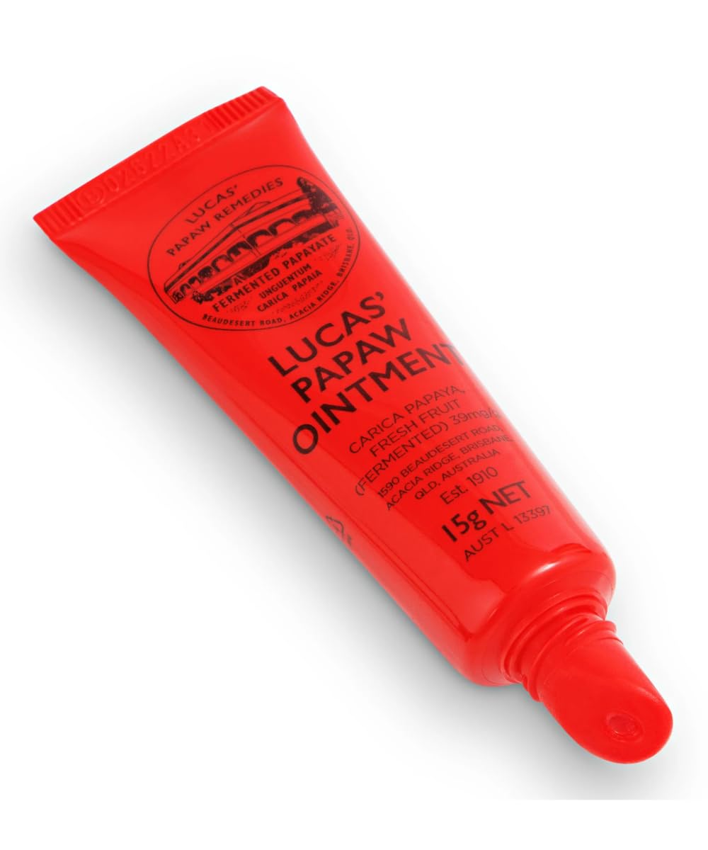 Lucas Papaw Ointment 15g Tube with lip applicator - TWIN Pack for value by Lucas Remedies