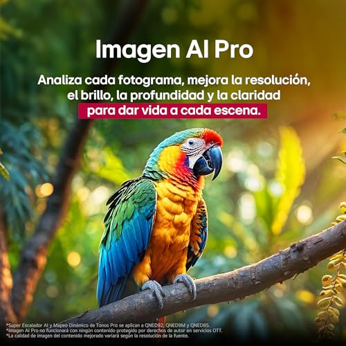 LG Pantalla 100 Pulgadas QNED EVO AI QNED86 4K Smart TV webOS 2025 100QNED86ASA |Sistema Operativo webOS | Identificación de Voz AI | 120Hz | Dynamic QNED Color | Dolby Atmos Channels | FreeSync