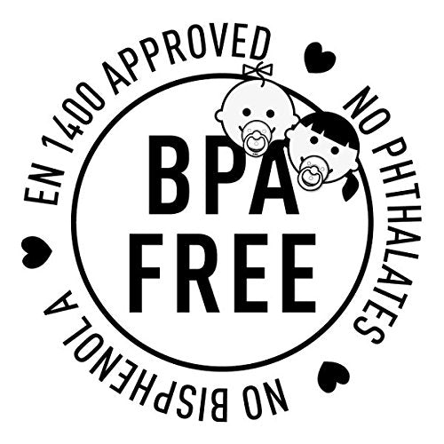 Chupón de goma natural sin BPA, fabricado en Dinamarca, paquete de 2 de BIBS