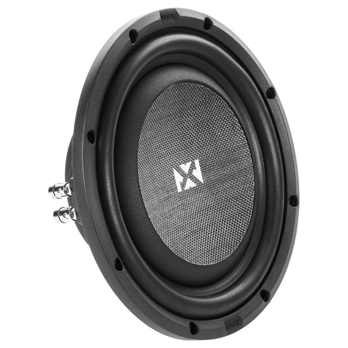 NVX SMW10D4 700 W Peak (350 W RMS) Serie S de montaje poco profundo de 10 pulgadas Dual 4 Ohm Subwoofer