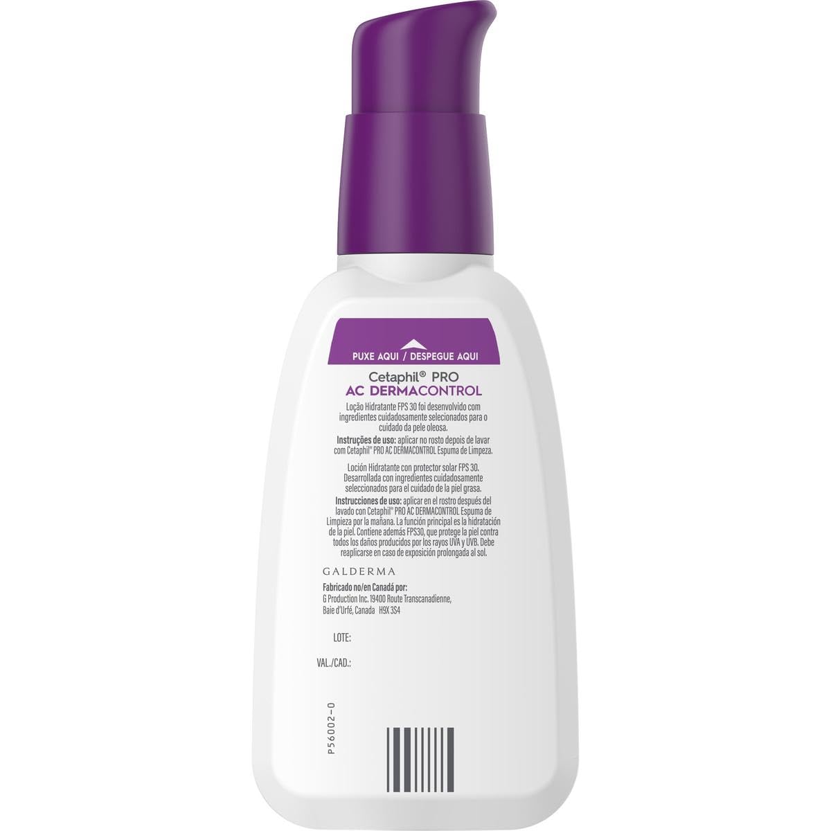 CETAPHIL PRO AC Dermacontrol 1 pz 118 ml Efecto Calmante y Seborregulador Recomendada por Dermatólogos para Piel Sensible, 051 kilograms, 118 mililitro, 1