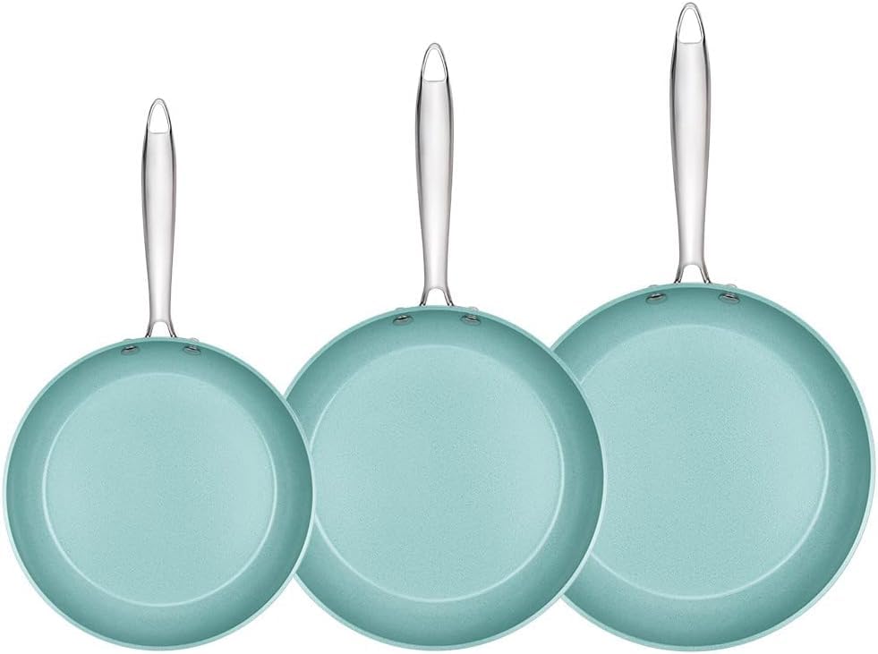 JADECOOK Pack Exclusivo 3 Sartenes y 1 Comal Jade Cook® Nueva Generación | Sartenes de cocina de 20, 24 y 28 cm y 1 Comal 32 cm con mango.