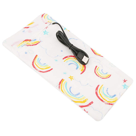 Calentador De Biberones Portátil, Algodón+mezcla De Spandex USB Calentador De Biberones, Compatible Con Bancos De Energía, Computadoras Portátiles, Adaptadores De Carga(Arcoíris)