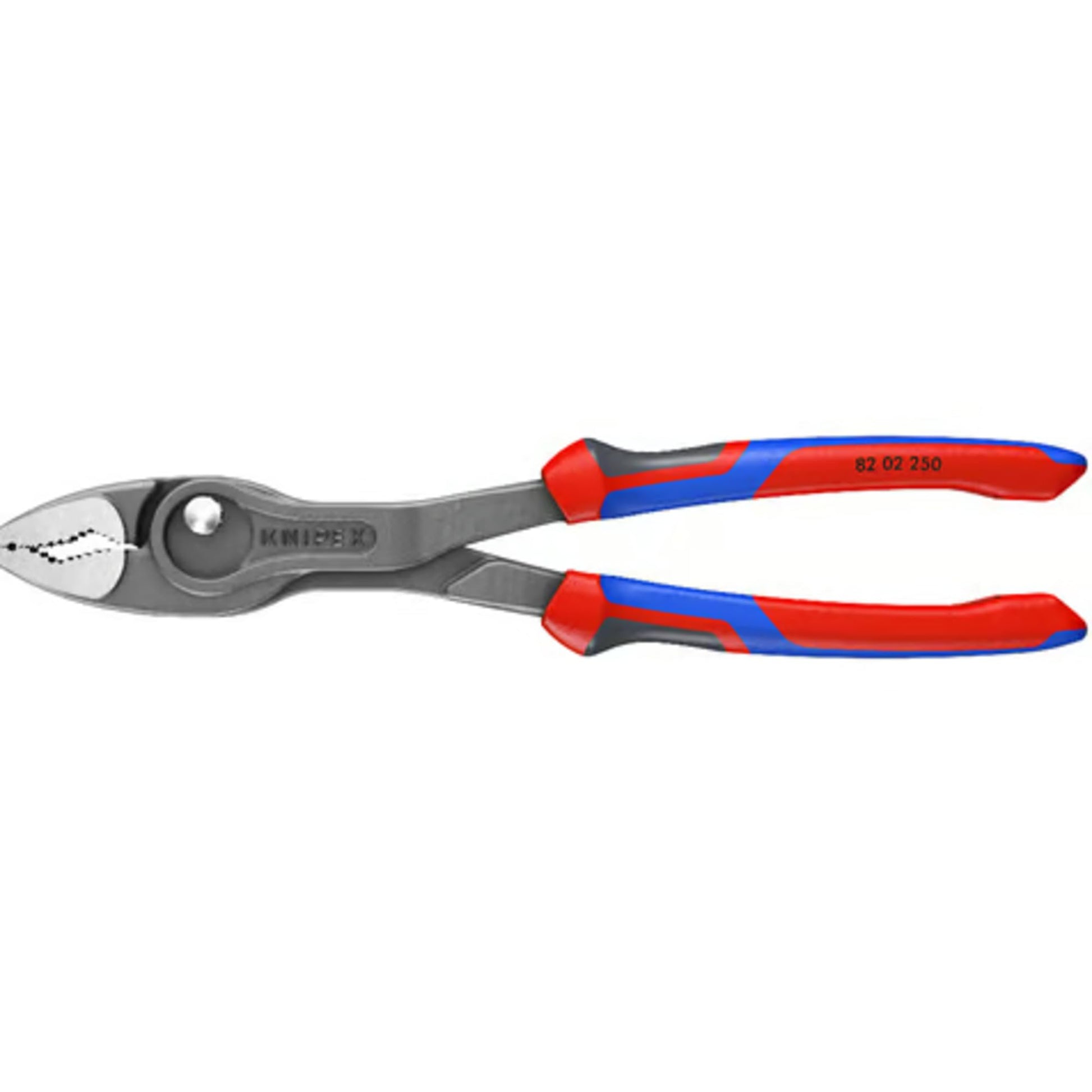 KNIPEX 82 02 250 TwinGrip - Alicates de agarre frontal y lateral con asas Comfort gris atramentado, 257 mm