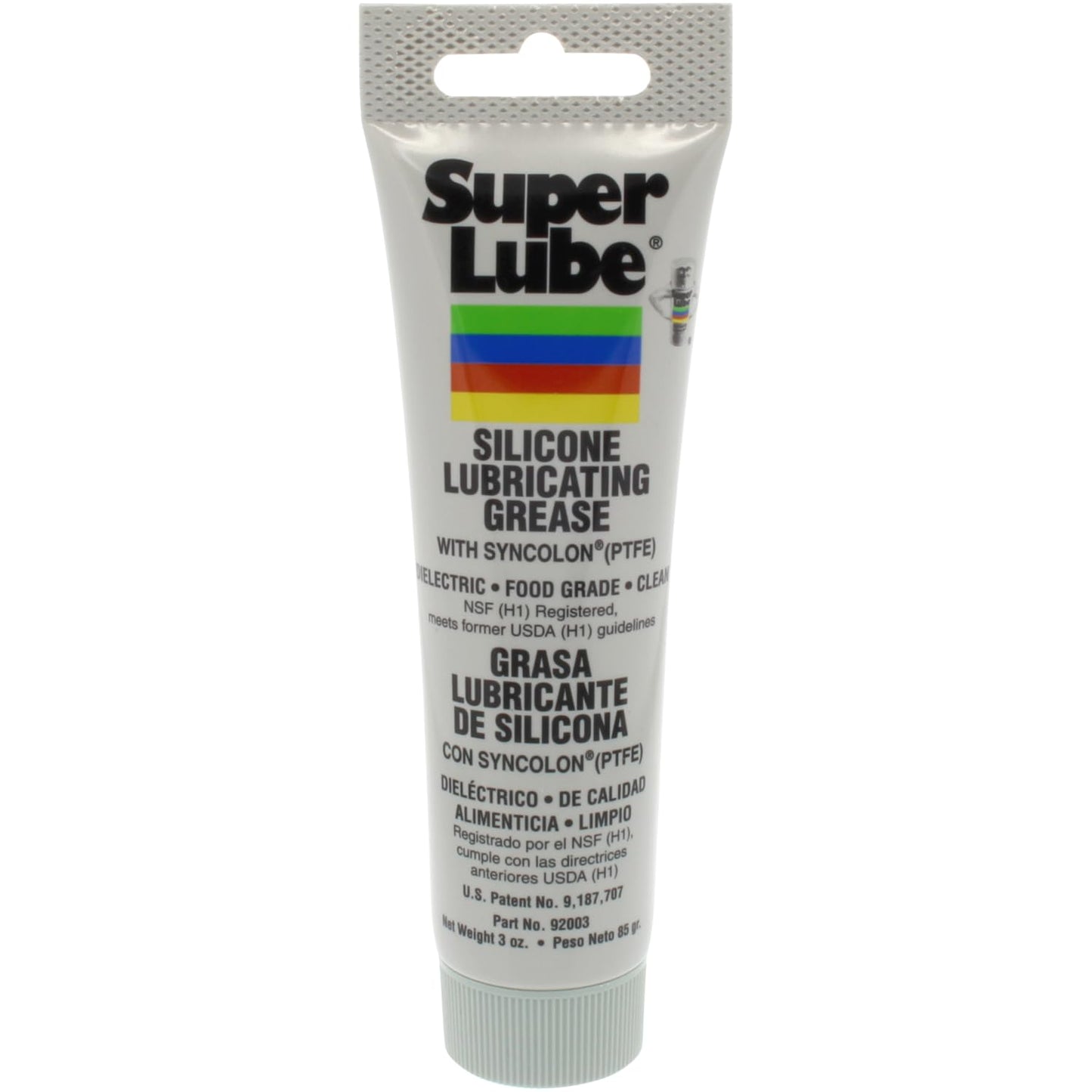 Lubricante de Silicón Super Lube Transparente Blanco con PTFE