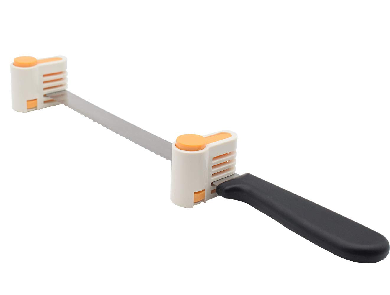 Cortadores de Tartas de 5 Capas Naranja con Nivelador para Rebanadas y Tostadas