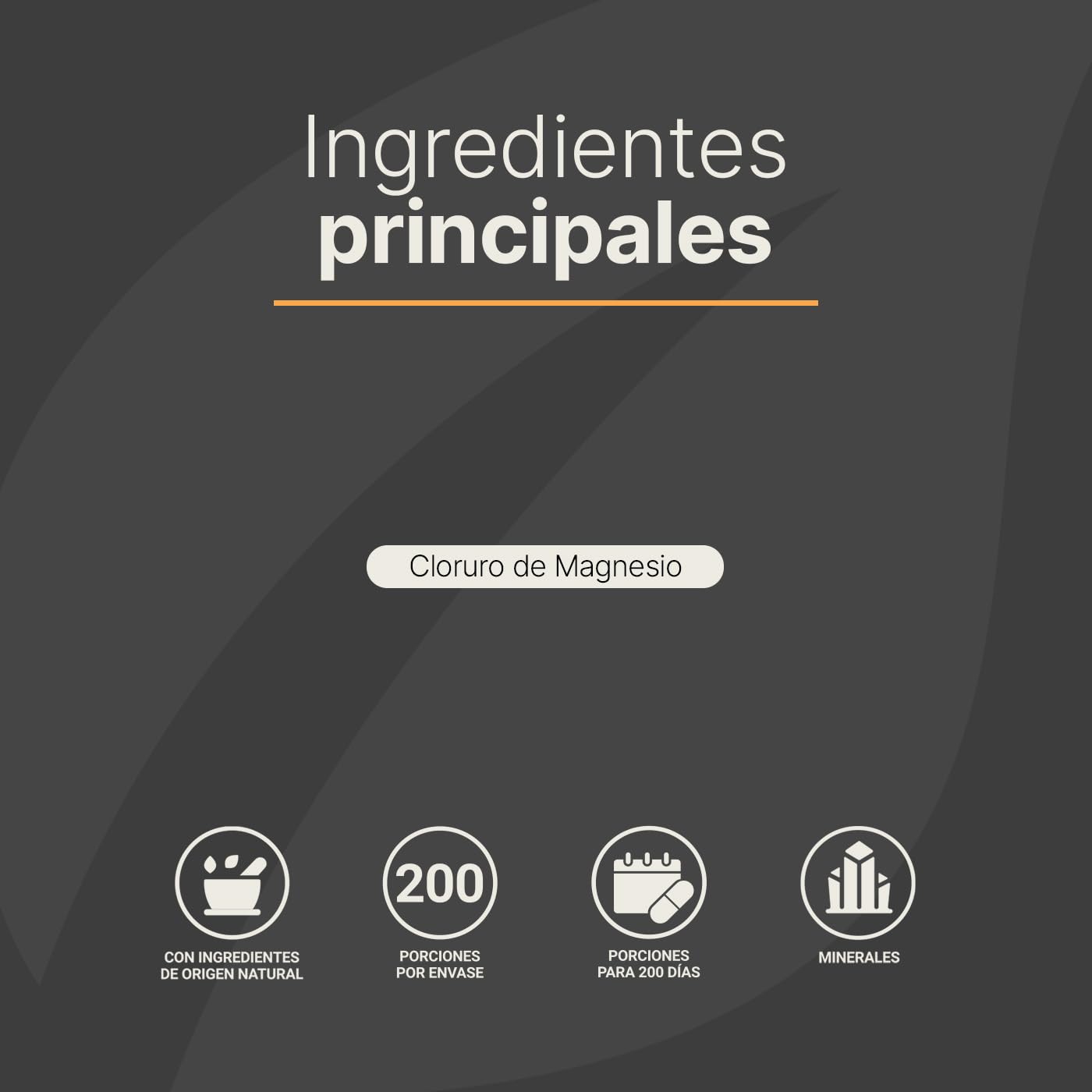 Cloruro de Magnesio 500 mg. 200 Cápsulas Ingredientes naturales. Chloride Mag B Life.