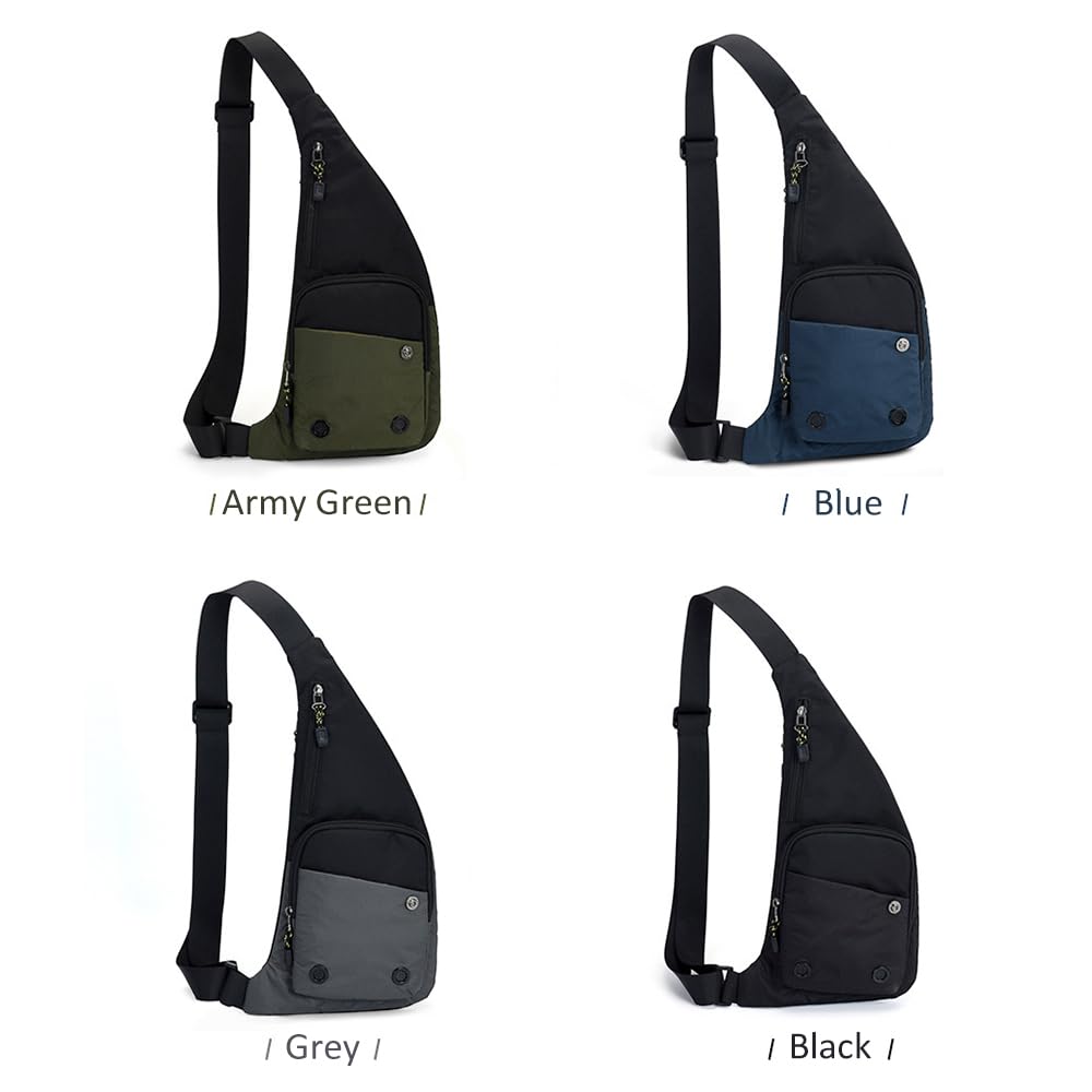 FENTERXY Bolso bandolera para hombre y mujer, bandolera Litweit, mochila bandolera, bolso de pecho para ciclismo, sismo