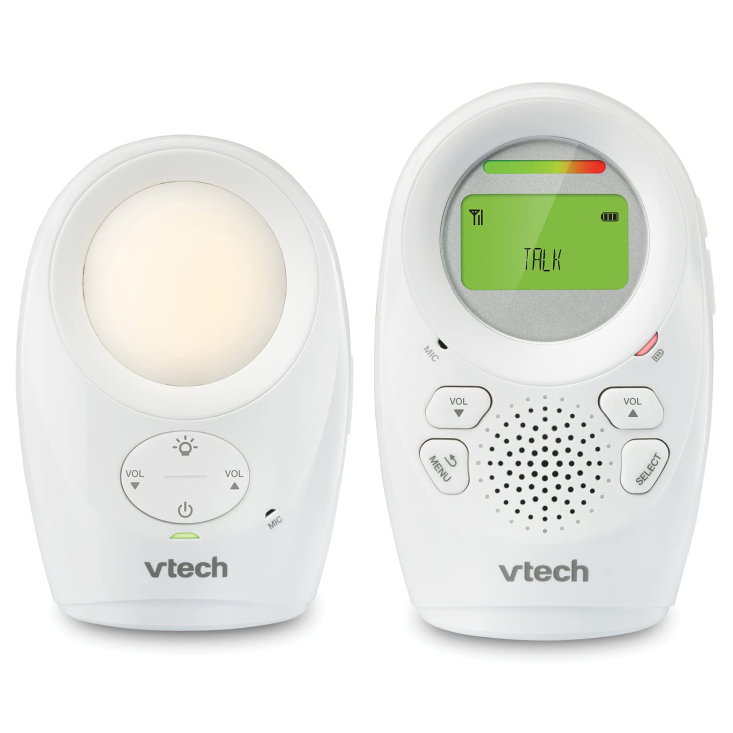 Monitor de Audio Digital VTech Blanco con Rango Mejorado para Bebé