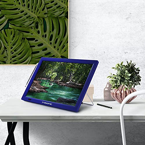 Televisor LED Portátil Trexonic Azul Recargable de 14 Pulgadas con Sintonizador Digital Integrado