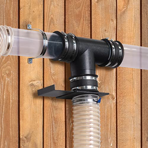 Manga Flexible POWERTEC 70149 para Control de Polvo 4 Pulgadas con Abrazaderas