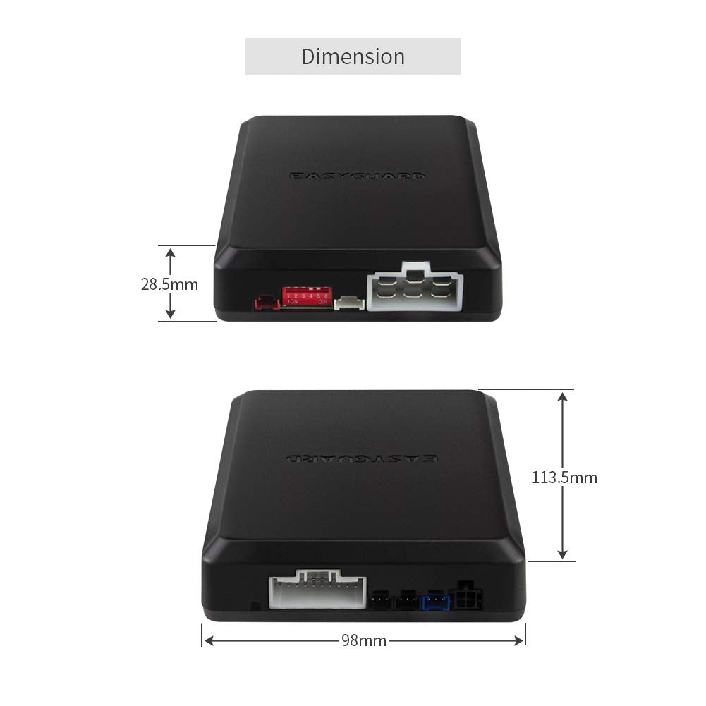 Sistema de Alarma para Coche Easyguard EC002-HY Entrada Pasiva sin Llave y Arranque Remoto