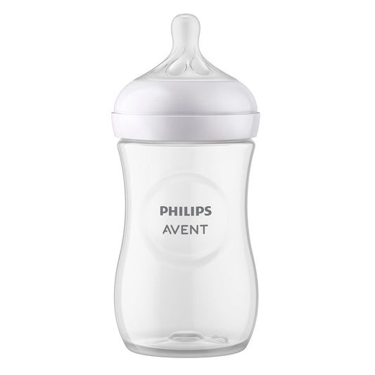 Biberón Philips Avent Natural Response 9 oz con Válvula Anticólicos Flujo 3 Medio