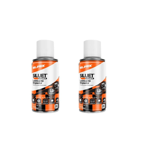 Lubricante Dieléctrico Silimex Silijet-e-plus 170ml Aerosol Pack 2