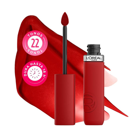 L'Oréal Paris, Infallible Le Matte Resistance, Labial Líquido Mate Larga Duración 16hr, Color Intenso con Ácido Hialurónico, Tono True Love 420, 5ml
