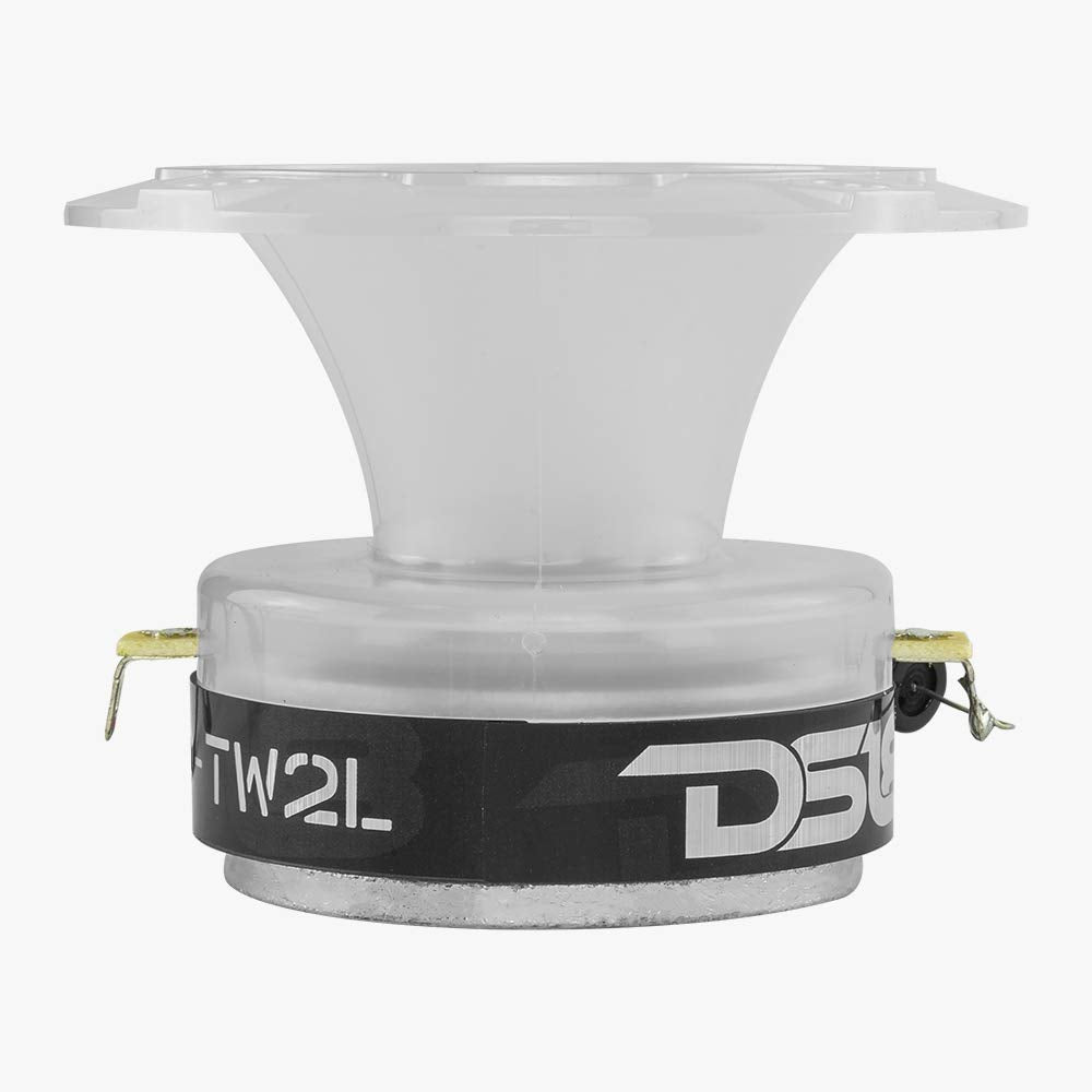DS18 PRO-TW2L RGB Alluminum Super Bullet altavoz de agudos y Bullet- Bobina de voz de 1 pulgada, cuerpo de policarbonato y bala, 400 W máximo, 200 W RMS, 4 ohmios, cruce integrado, los tweeters PRO son los mejores (par)