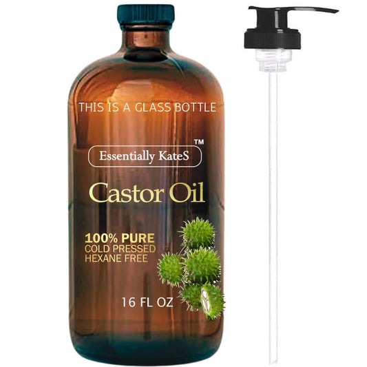 Aceite Orgánico de Ricino Premium para Cabello y Piel - Tratamiento Natural - 16 oz - ¡Descubre los beneficios para tu cabello y piel!