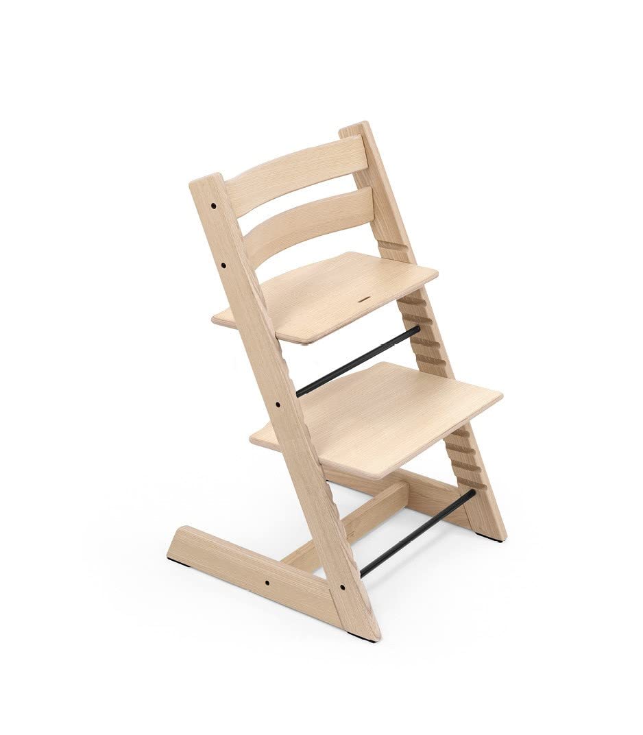 Silla Tripp Trapp de Stokke, Silla ajustable, evolutiva para recién nacidos, niños y adultos - Práctica, cómoda y ergonómica - Diseño atemporal (Fresno Blanco)