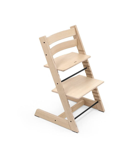 Silla Tripp Trapp de Stokke, Silla ajustable, evolutiva para recién nacidos, niños y adultos - Práctica, cómoda y ergonómica - Diseño atemporal (Fresno Blanco)