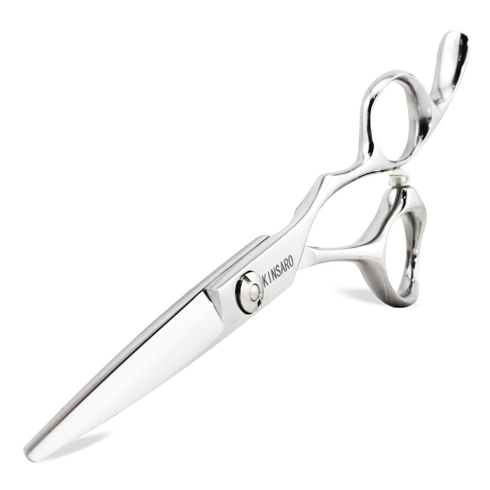 5.5" Hair scissors Convex Blades Japan 440C Silvery Professional Hair Shears Barber hair scissors Kinsaro
